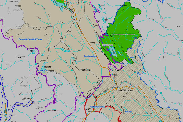 Nass Sustainable Resource Management Plan map