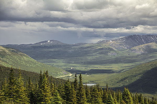 Road through mountains